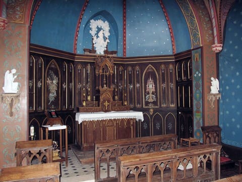 Building, Wood, Art, Event, Chapel, Bench, Holy Places