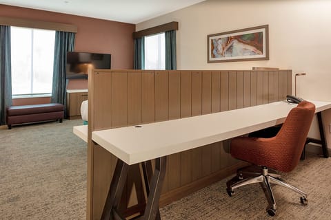 In-room safe, desk, laptop workspace, iron/ironing board