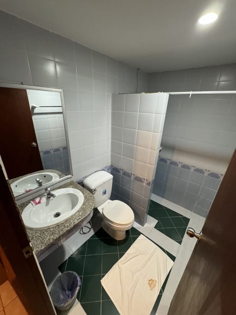 Standard Twin Room | Bathroom | Shower, towels, soap, shampoo