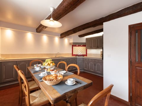 Table, Furniture, Property, Tableware, Chair, Wood, Kitchen, Interior Design, Door, Kitchen & Dining Room Table