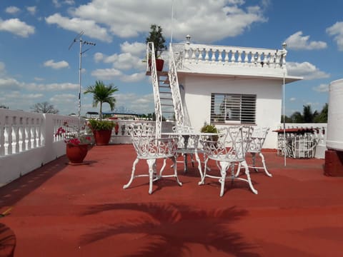 Outdoor wedding area