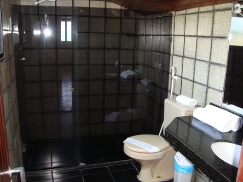 Superior Quadruple Room, Ocean View | Bathroom | Shower, hair dryer, towels