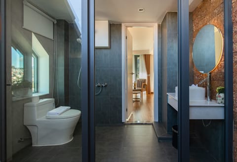 Premium Double Room | Bathroom | Shower, rainfall showerhead, free toiletries, hair dryer