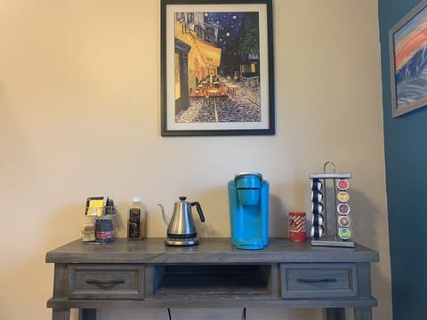 Coffee and tea available for the duration of your stay