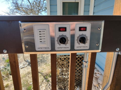 Pick your temperature and time and enjoy  the deck in any season.