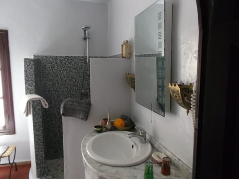 Double Room (Spartel) | Bathroom | Shower, free toiletries, hair dryer, bathrobes