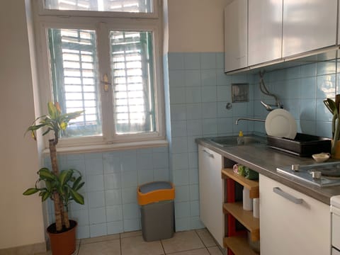 Family Apartment, Multiple Bedrooms | Private kitchen | Full-size fridge, oven, stovetop, toaster