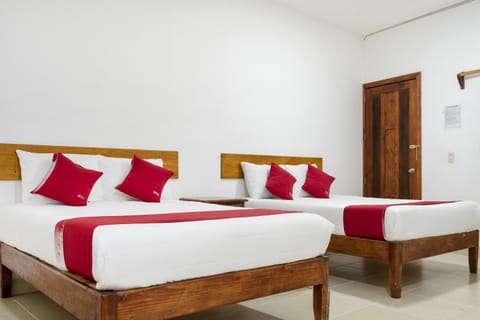 Standard Room, 2 Double Beds | Desk, iron/ironing board, free WiFi, bed sheets