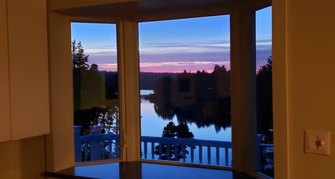 Sunset from the kitchen