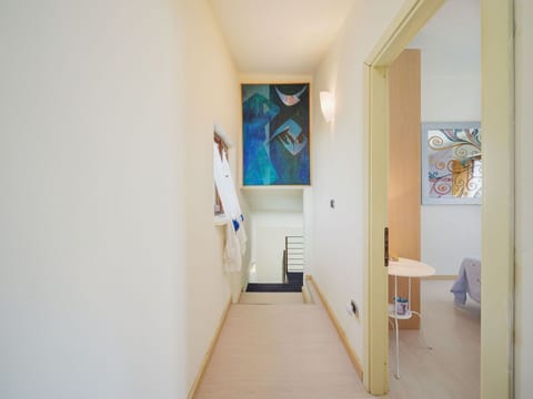 Building, Azure, Paint, Wood, Interior Design, Hall, House, Floor, Flooring