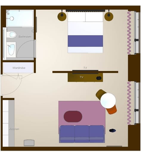 One Bedroom Apartment | Floor plan