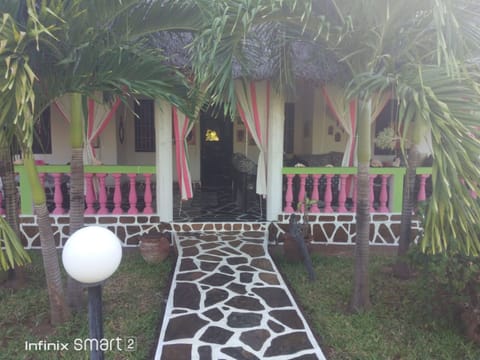 Outdoor banquet area