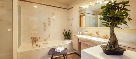 Apartment (Alpenperle) | Bathroom | Hair dryer, towels