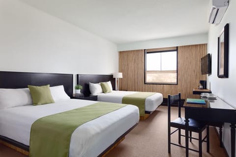 Standard Double Room, 2 Queen Beds | In-room safe, iron/ironing board, free WiFi, bed sheets