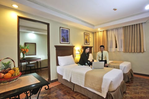 Minibar, desk, rollaway beds, free WiFi