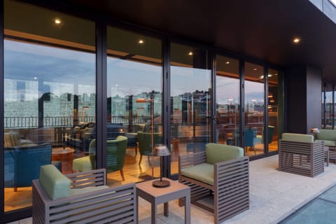 Rooftop bar, ocean views, open daily