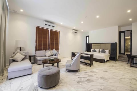 Premier Villa, 3 Bedrooms (Free Minibar per Stay) | Living room | 40-inch LCD TV with satellite channels, TV, DVD player