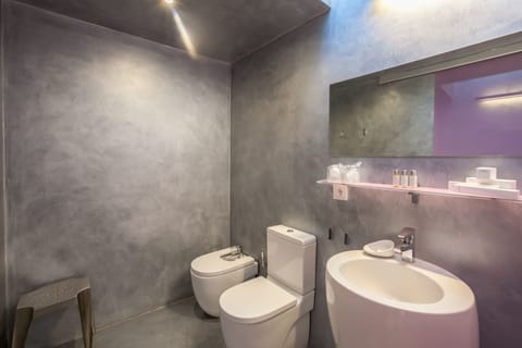 Twin Room (First Floor) | Bathroom | Shower, hydromassage showerhead, designer toiletries, hair dryer