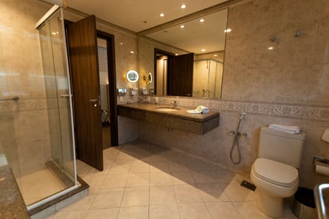 Deluxe Double Room | Bathroom | Shower, free toiletries, hair dryer, towels