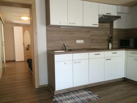 Standard Apartment, 2 Bedrooms, Balcony, Mountain View | Private kitchen | Fridge, microwave, stovetop, dishwasher
