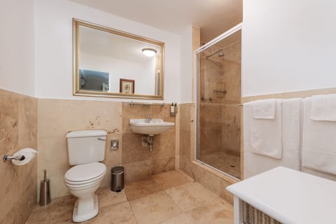 Superior Twin Room | Bathroom | Shower, designer toiletries, hair dryer, towels
