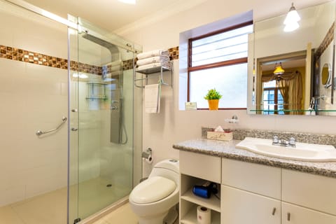 Triple Room, Balcony | Bathroom | Shower, hydromassage showerhead, designer toiletries, hair dryer