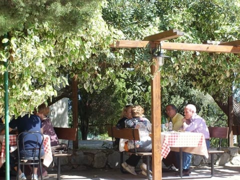 Lunch, dinner served; local cuisine, garden views 