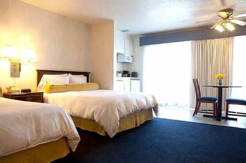 Suite, 2 Queen Beds, Lagoon View | In-room safe, desk, blackout drapes, soundproofing