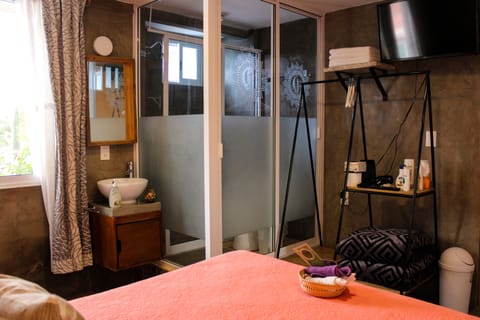 Standard Room | Bathroom | Shower, hair dryer, towels, soap