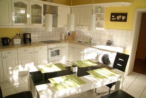 Standard Apartment, 2 Bedrooms, Kitchen | Private kitchen | Full-size fridge, microwave, oven, stovetop