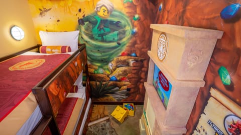 LEGO® NINJAGO® Themed Room with park access | Premium bedding, memory foam beds, in-room safe, blackout drapes