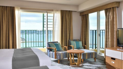 Premier Ocean View Twin (Main Building)  | In-room safe, desk, blackout drapes, iron/ironing board