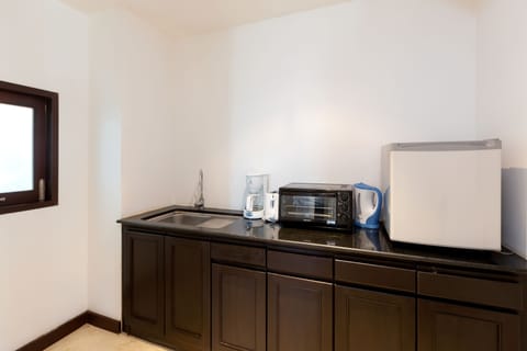 Two-Bedroom | Private kitchenette | Fridge, microwave, espresso maker, electric kettle