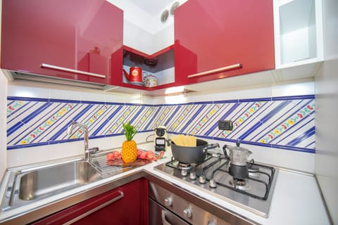 Family Apartment, 1 Bedroom (Casa Emma with Pool) | Private kitchen | Full-size fridge, oven, stovetop, dishwasher