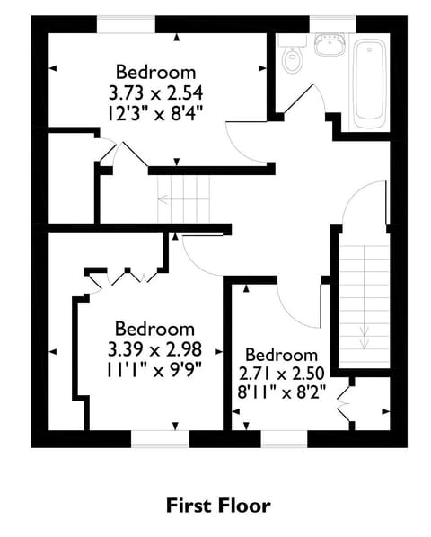 Floor plan of first floor | Treetops, Bowness on Windermere