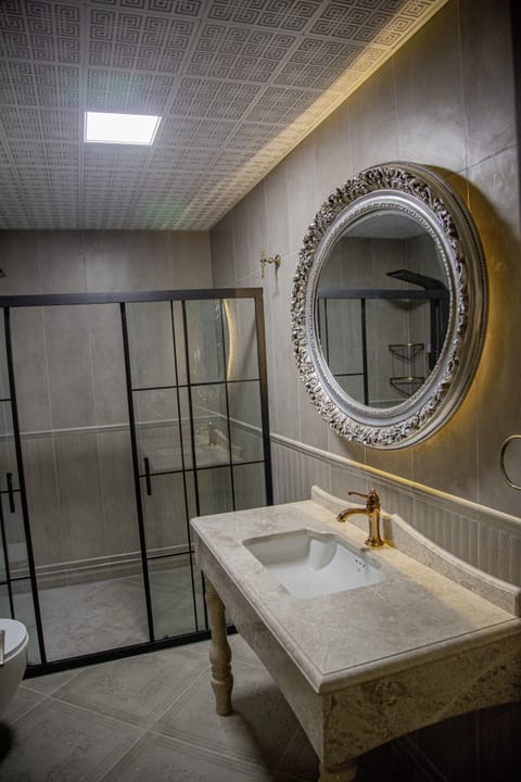 Deluxe Double Room | Bathroom | Shower, rainfall showerhead, free toiletries, hair dryer