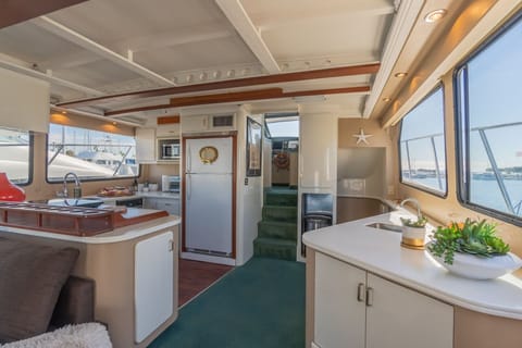 Old school wet bar with sink and wine fridge