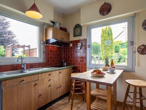 Cabinetry, Countertop, Furniture, Property, Window, Sink, Kitchen Sink, Wood, Tap, Plant