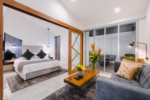 Design Studio Suite, 1 Bedroom, Terrace | Living room | Smart TV, Netflix, heated floors, streaming services