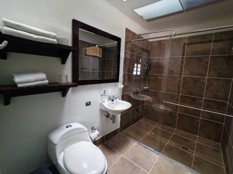 Double or Twin Room, Private Bathroom | Bathroom | Shower, rainfall showerhead, hair dryer, towels