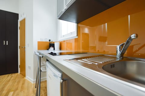 Small Studio Apartment | Private kitchen | Mini-fridge, microwave, stovetop, espresso maker