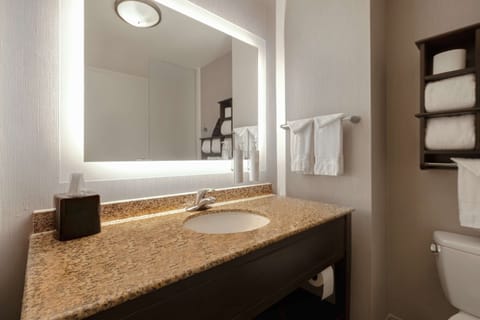 Studio Suite, 1 King Bed, Shower Only, Non Smoking | Bathroom | Free toiletries, hair dryer, towels