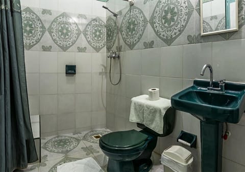 Deluxe Double Room | Bathroom | Shower, rainfall showerhead, free toiletries, hair dryer