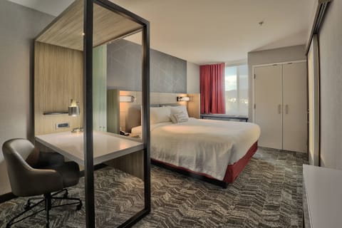 Suite, 1 King Bed, Mountain View | In-room safe, desk, laptop workspace, blackout drapes