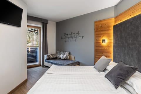 Superior Quadruple Room, 2 Bedrooms, Mountainside | Down comforters, minibar, in-room safe, desk