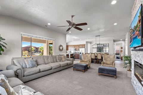 View from living room toward formal dining area.