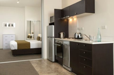 Apartment, 1 Bedroom | Private kitchenette | Fridge, microwave, oven, stovetop