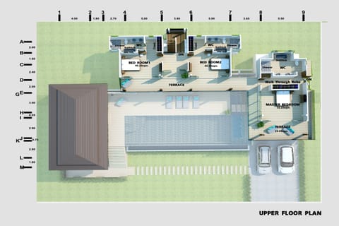 Villa, 6 Bedrooms, Non Smoking, Kitchen | Floor plan