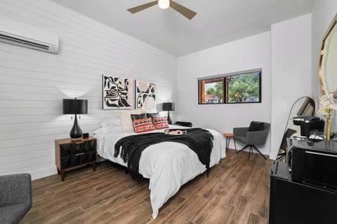 King-sized bed