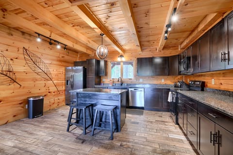 The kitchen is supplied with items for up to 20 people